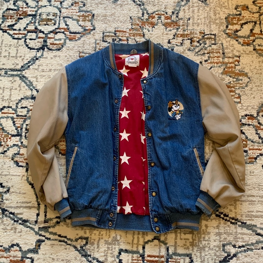Mickey Mouse Rodeo Team Jean Jacket - Picture 1 of 2